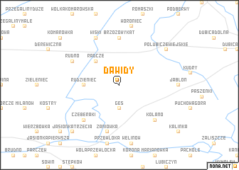 map of Dawidy