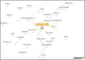 map of Dawkins