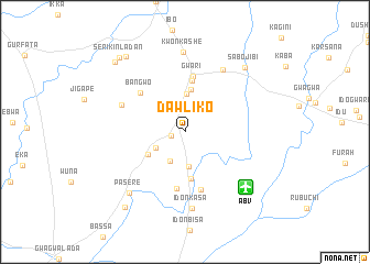 map of Dawliko