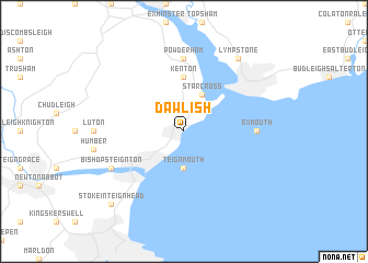 map of Dawlish