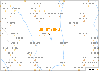 map of Dawnye-hku