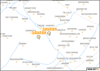 map of Dawrām