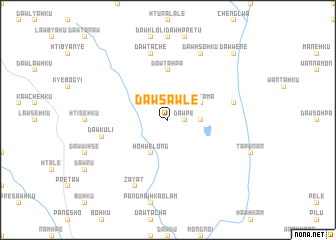 map of Dawsawlè