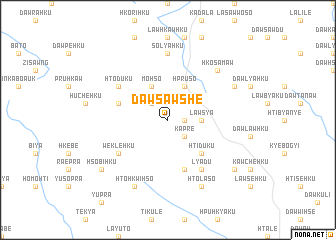 map of Dawsawshe