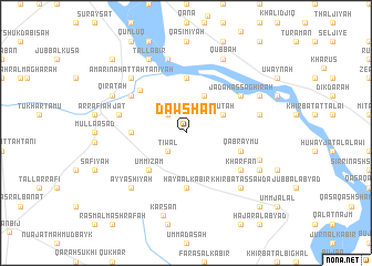 map of Dawshān