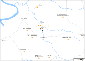 map of Dawsons