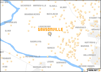 map of Dawsonville