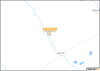 map of Dawson
