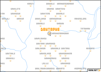 map of Daw Ta-pwè