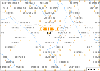 map of Daw Taw-lè