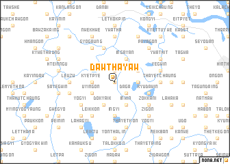 map of Dawthayaw