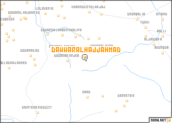 map of Dawwār al Ḩājj Aḩmad