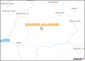 map of Dawwār al Ḩājj Aḩmad