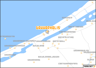 map of Dawwār Ḩalīs