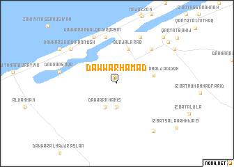 map of Dawwār Ḩamad