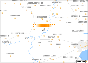 map of Dawwār Henna