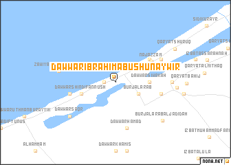 map of Dawwār Ibrāhīm Abū Shunaywīr