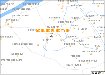 map of Dawwār Ruḩayyim