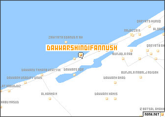 map of Dawwār Shindī Fannūsh
