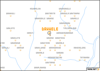 map of Daw Wè-lè