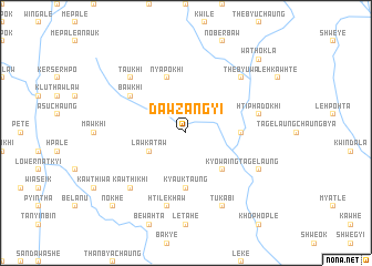 map of Dawzangyi