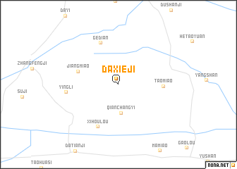 map of Daxieji