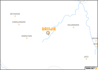 map of Daxijie