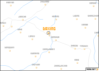 map of Daxing