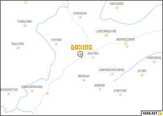 map of Daxing