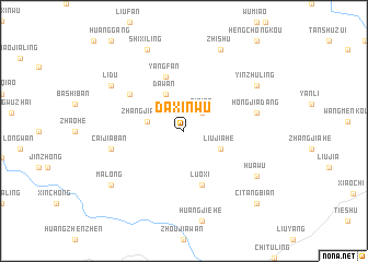 map of Daxinwu