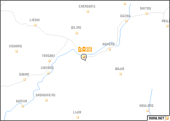 map of Daxi