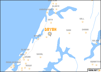 map of Ḑāyah
