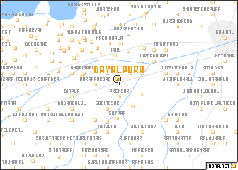 map of Dayālpura