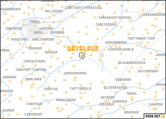 map of Dayālpur