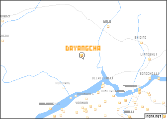 map of Dayangcha