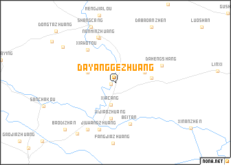 map of Dayanggezhuang