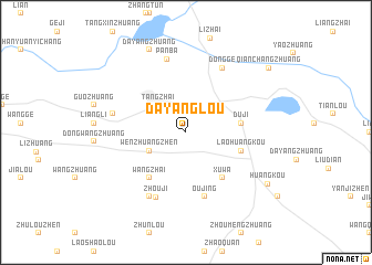 map of Dayanglou