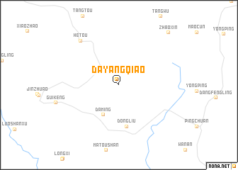 map of Dayangqiao