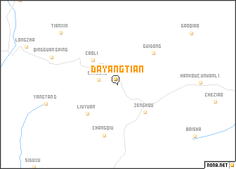 map of Dayangtian
