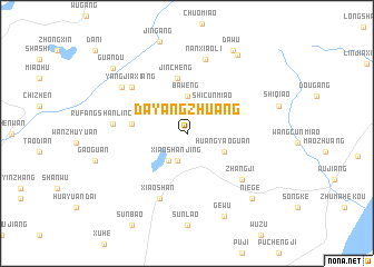 map of Dayangzhuang