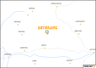 map of Dayanjing