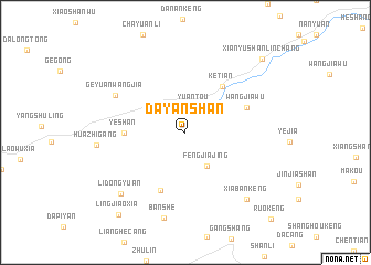 map of Dayanshan