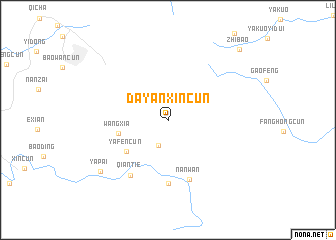 map of Dayanxincun
