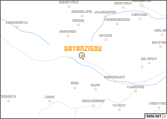 map of Dayanzigou