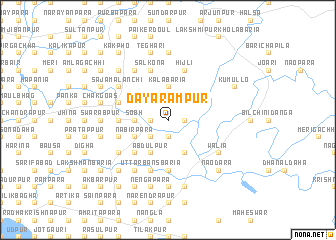 map of Dayārāmpur