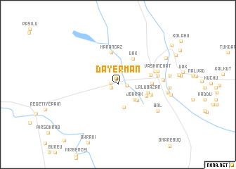 map of Dayermān