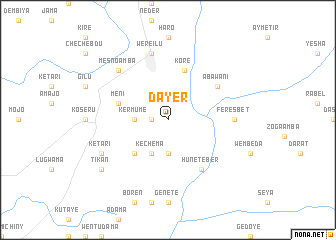 map of Dayer