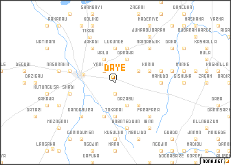 map of Daye