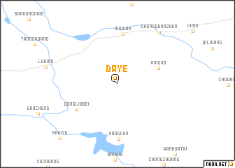 map of Daye