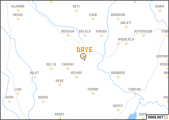 map of Dayē